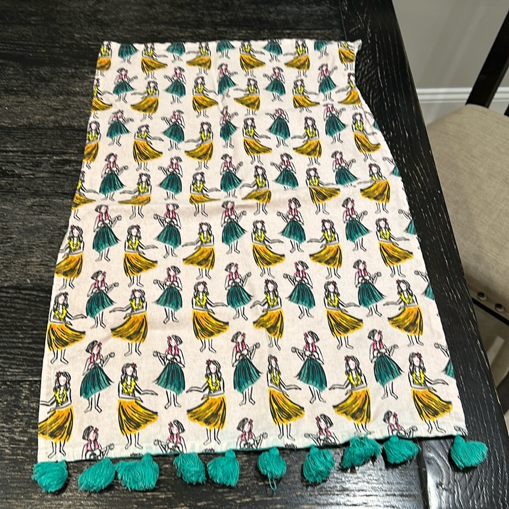 Hawaiian print kitchen towel